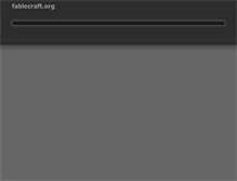 Tablet Screenshot of fablecraft.org